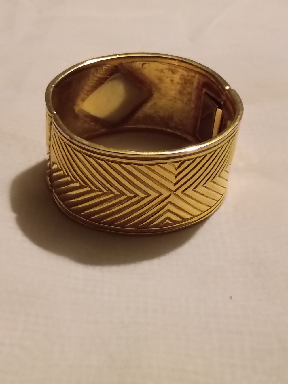 Gold-Tone Geometric Hinge Bangle Bracelet - Women Jewelry